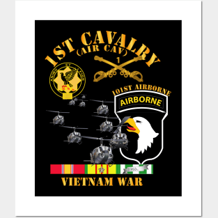 1st Cavalry (Air Cav) - 101st Airborne w SVC Posters and Art